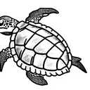 sea turtle tattoo design idea