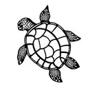 sea turtle tattoo design idea