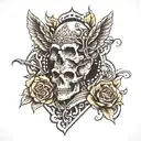 hamlet ve kayboluş tattoo design idea