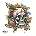 hamlet ve kayboluş tattoo design idea