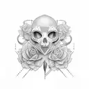 breast cancer ribbon tattoo design idea