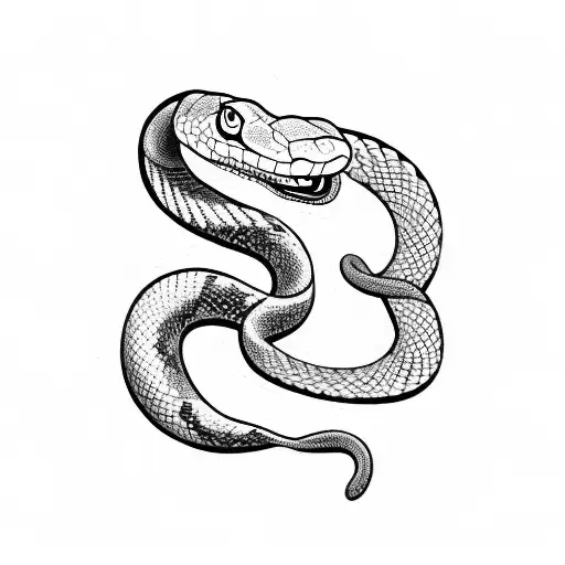 Snake and osiris  tattoo design idea