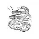 Snake and osiris  tattoo design idea