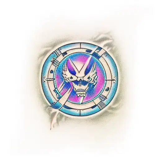 magic portal tattoo design idea