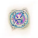 magic portal tattoo design idea