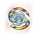 magic portal tattoo design idea