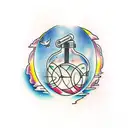 magic portal tattoo design idea