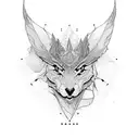 mapa con brujula tattoo design idea