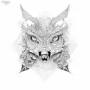 mapa con brujula tattoo design idea