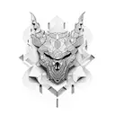 mapa con brujula tattoo design idea