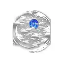 cookie and moon tattoo design idea