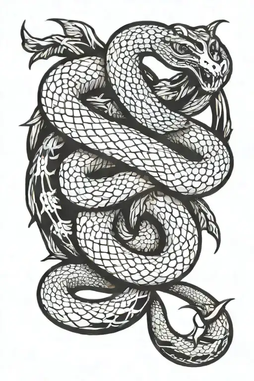 A tattoo design of a snake shedding its skin, symbolizing your recent divorce and growth from the experience i like it s tattoo design idea