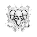 cerebros y corazones tattoo design idea