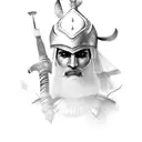 persian warrior tattoo design idea