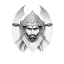 persian warrior tattoo design idea