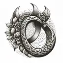 A lucky horseshoe tattoo design idea