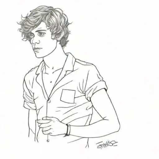 Evan Peters tattoo design idea