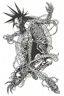 Korn and  Static X tattoo design idea