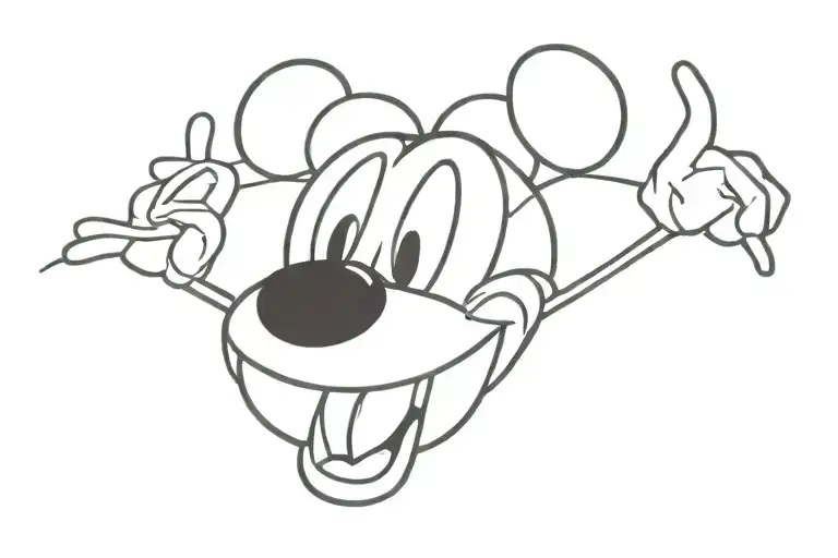 Mickey mouse   tattoo design idea