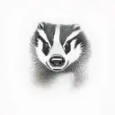 badger on a bike tattoo design idea
