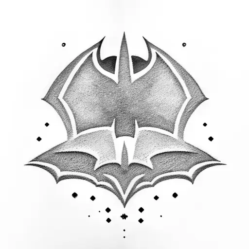 batman logo tattoo design idea
