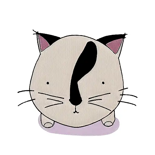 Cat line tattoo design idea