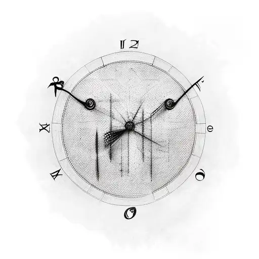 The future belongs too those who believe in the beauty of dreams with a Roman numeral clock tattoo design idea