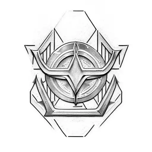Aquaman logo shape of G tattoo design idea