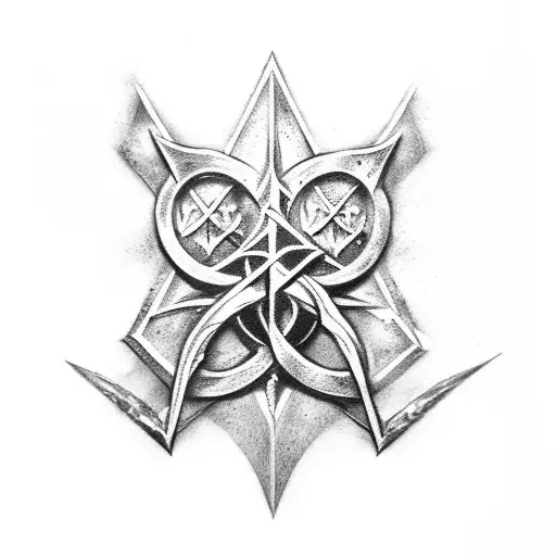 Wand from Harry Potter, Shards of Narsil with the tree of gondor on the hilt, the lamppost from Narnia, the four element tattoo design idea