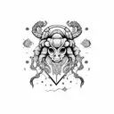 Scorpio and aries match tattoo design idea