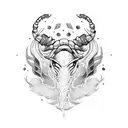 Scorpio and aries match tattoo design idea