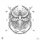 Scorpio and aries match tattoo design idea