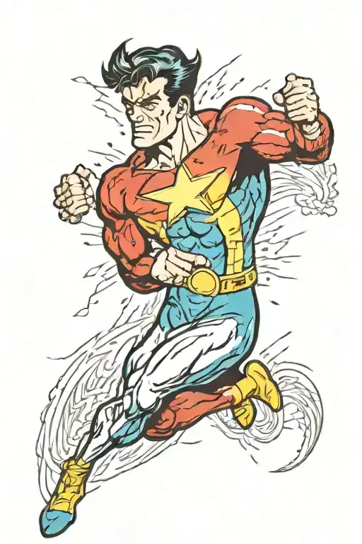 invincible comic suoerhero tattoo design idea