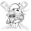 Tokyo Revengers characters in a futuristic cyberpunk setting tattoo design idea