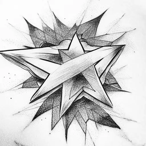 Star tattoo design idea