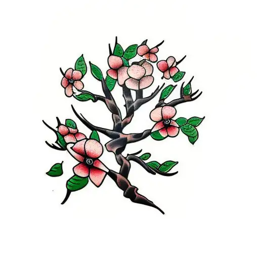 dogwood tree  tattoo design idea
