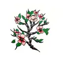 dogwood tree  tattoo design idea