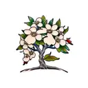 dogwood tree  tattoo design idea