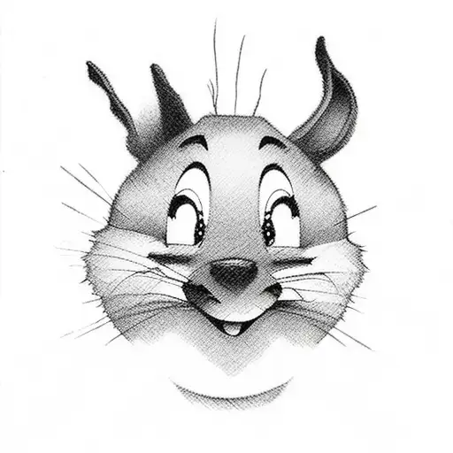 Looney tunes tattoo design idea