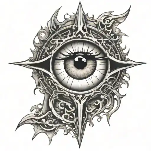 eye of Sauron Lord of the Rings.  tattoo design idea