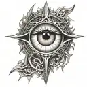 eye of Sauron Lord of the Rings.  tattoo design idea