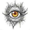 eye of Sauron Lord of the Rings.  tattoo design idea