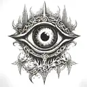 eye of Sauron Lord of the Rings.  tattoo design idea