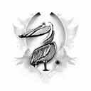 pelican tattoo design idea