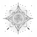 karma symbol tattoo design idea