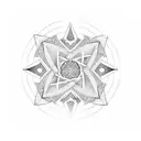 karma symbol tattoo design idea