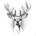 Deer tattoo design idea
