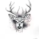Deer tattoo design idea