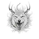 Hirsch . tattoo design idea