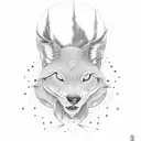 Hirsch tattoo design idea